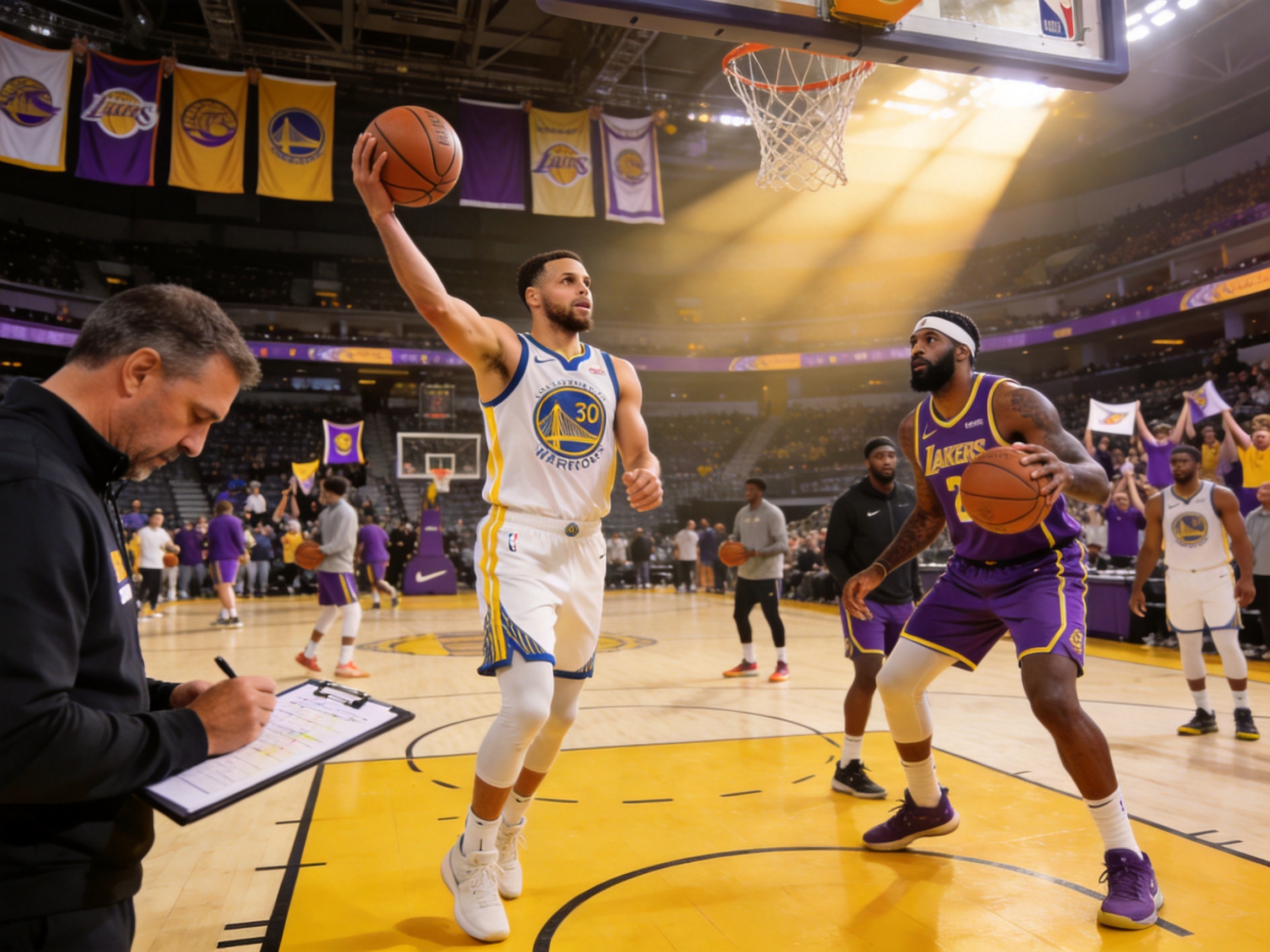 NBA湖人勇士赛前分析
